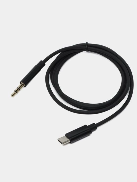 AUX-кабель 3,5 мм: аудиоадаптер для iPhone (Lightning) и Android (Type-C), 1 м