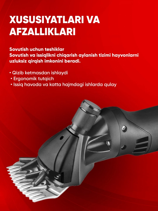 Qo‘y qirqish elektr mashinkasi TEH TSC805, professional, 500 Vt, 2800 ayl/daq