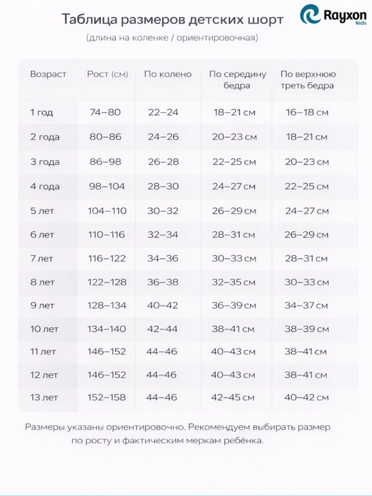 Шорты детские хлопок