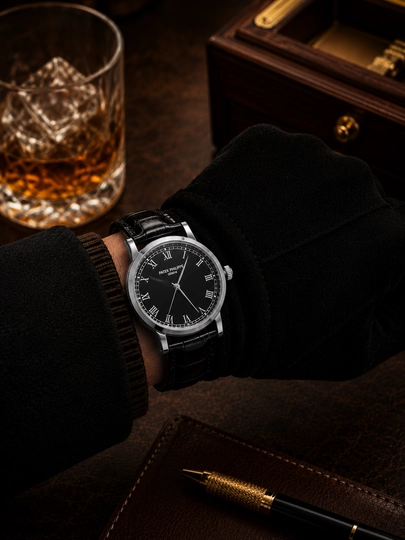 Мужские наручные часы Patek Philippe, классические часы с кожаным ремешком