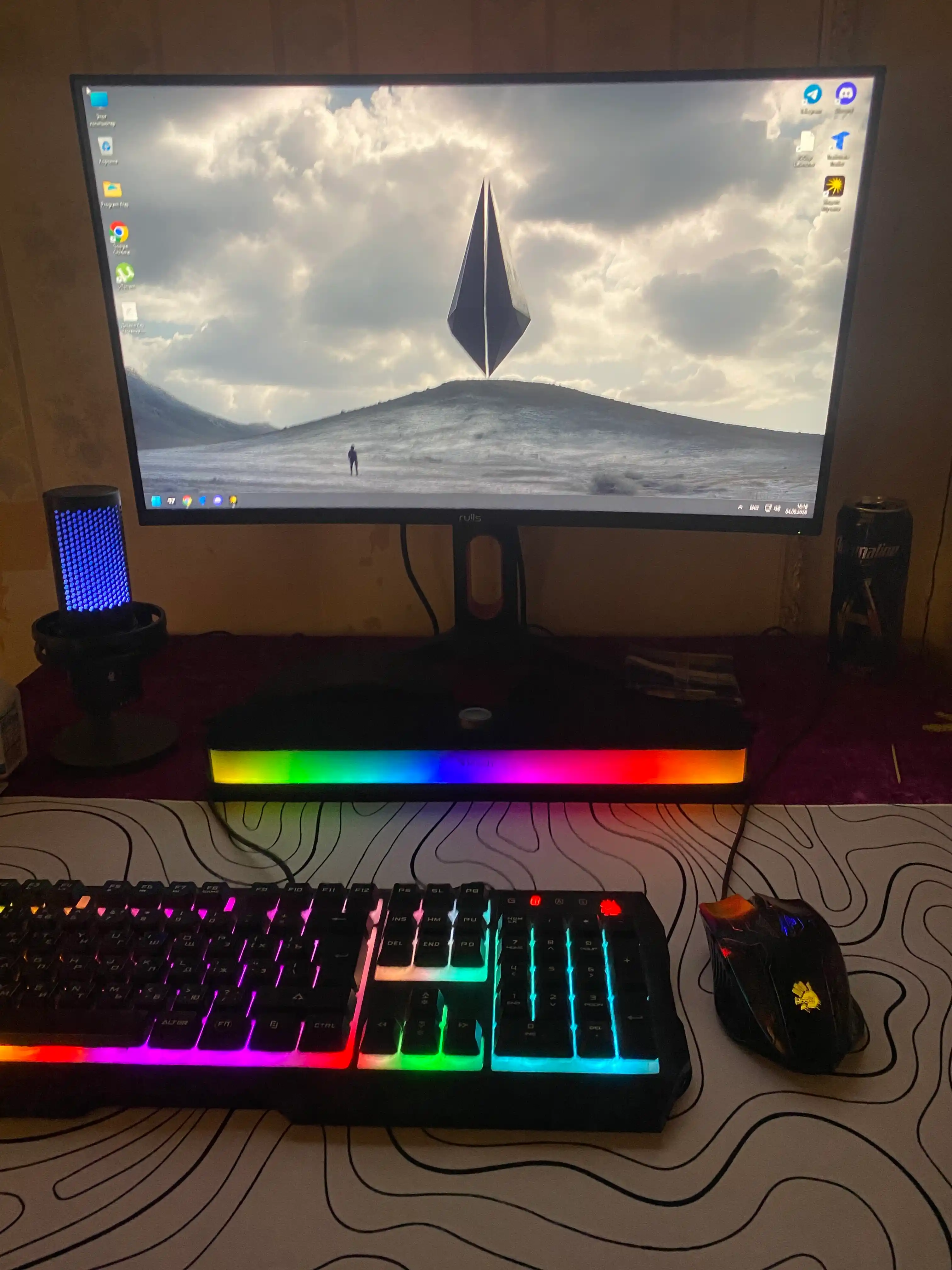 Simsiz blutuz kalonka Bloody S10 RGB 10 Vatt, qora rang