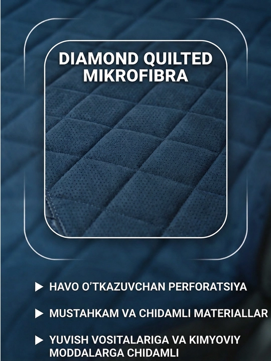 X LINE Universal avtomobil cheholi Alcantara materialdan –o‘rindiq g‘ilofi