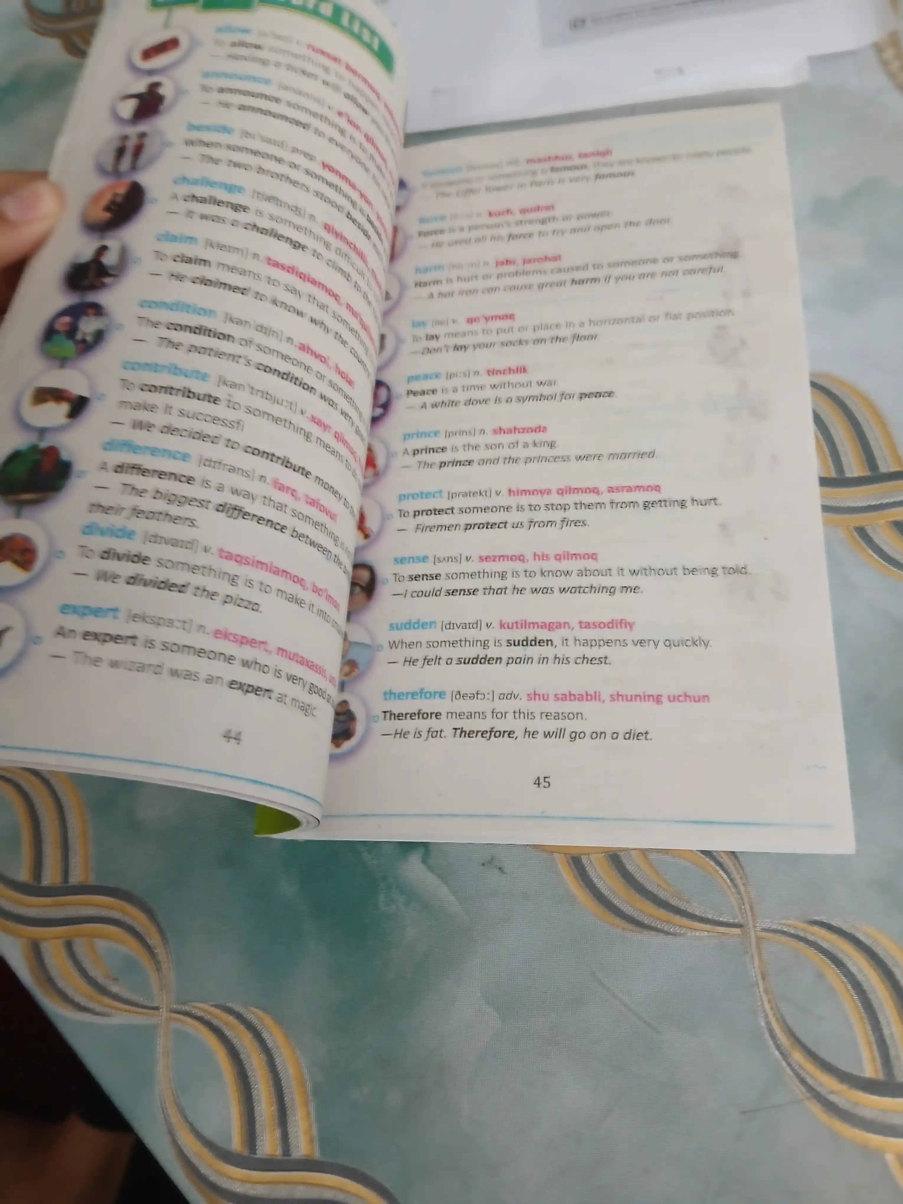 4000 essential english words 1, 2, 3, 4, 5, 6, Uzbek translations