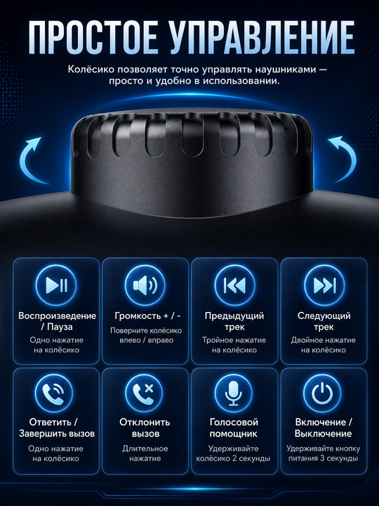 Hoco W35 Max simsiz katta quloqchin, Bluetooth 5.3, 90 soatgacha ishlash vaqti