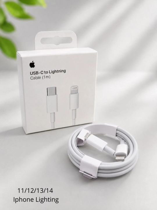 Kabel iPhone Type-C 60W (Tezkor zaryadlash) — iPhone  11dan 14 gacha va 15, 16, 17 Pro Max