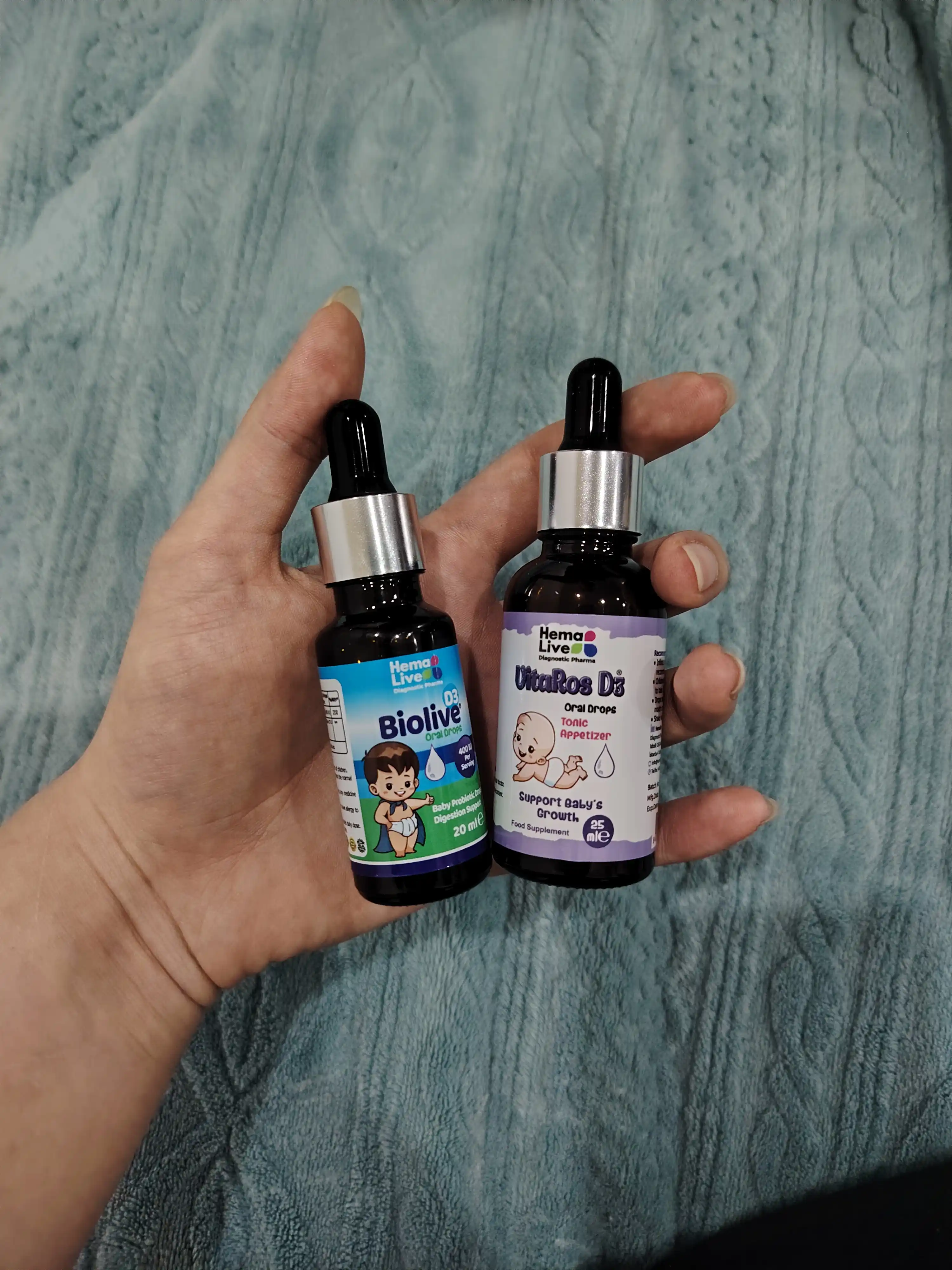 Bolalar tomchilari, D3 vitamini VitaRos, multivitaminlar