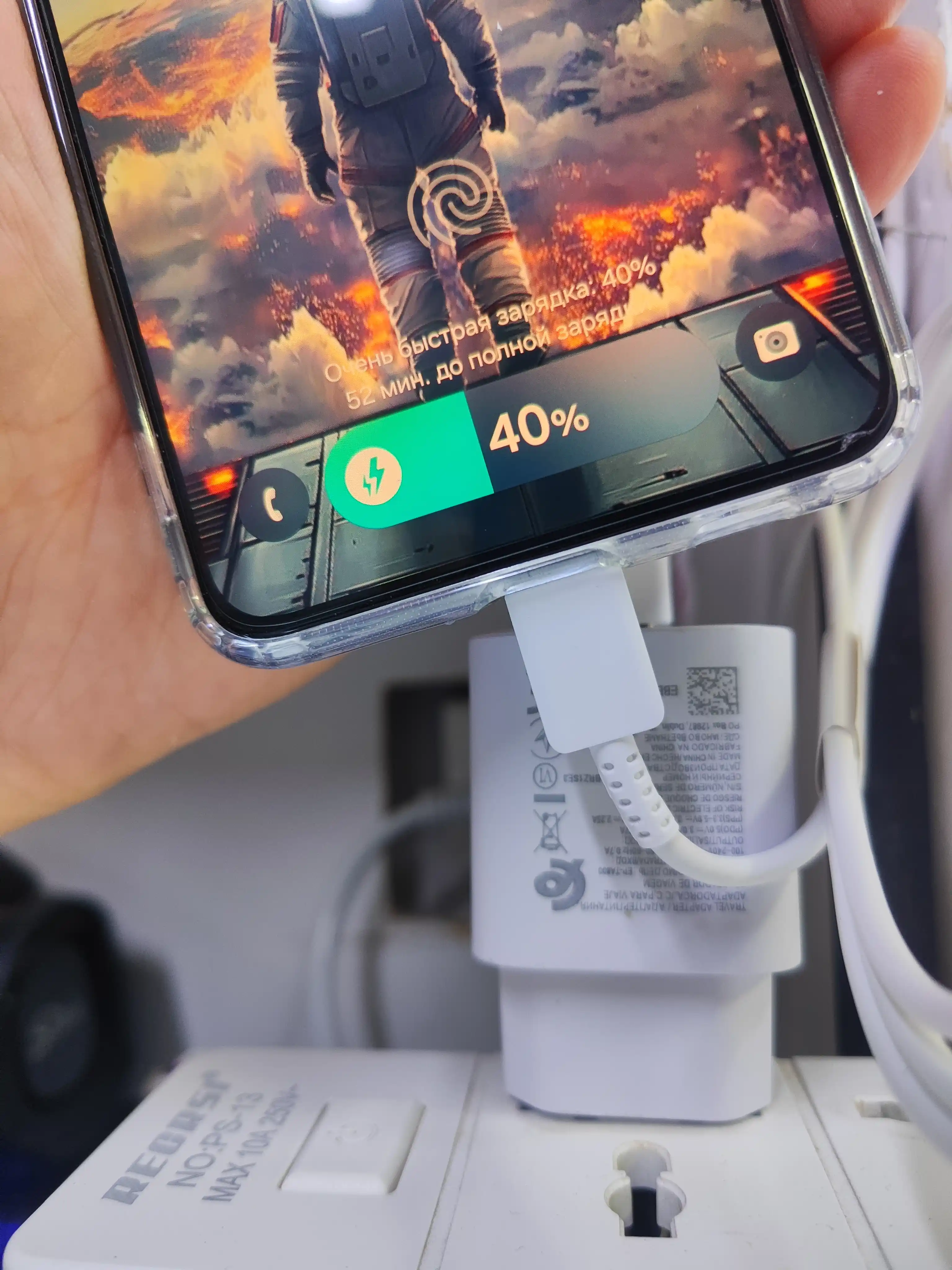 Зарядное устройство Samsung 25W, Type-C, 5A, PD Fast Charger, для Redmi, Samsung и Android