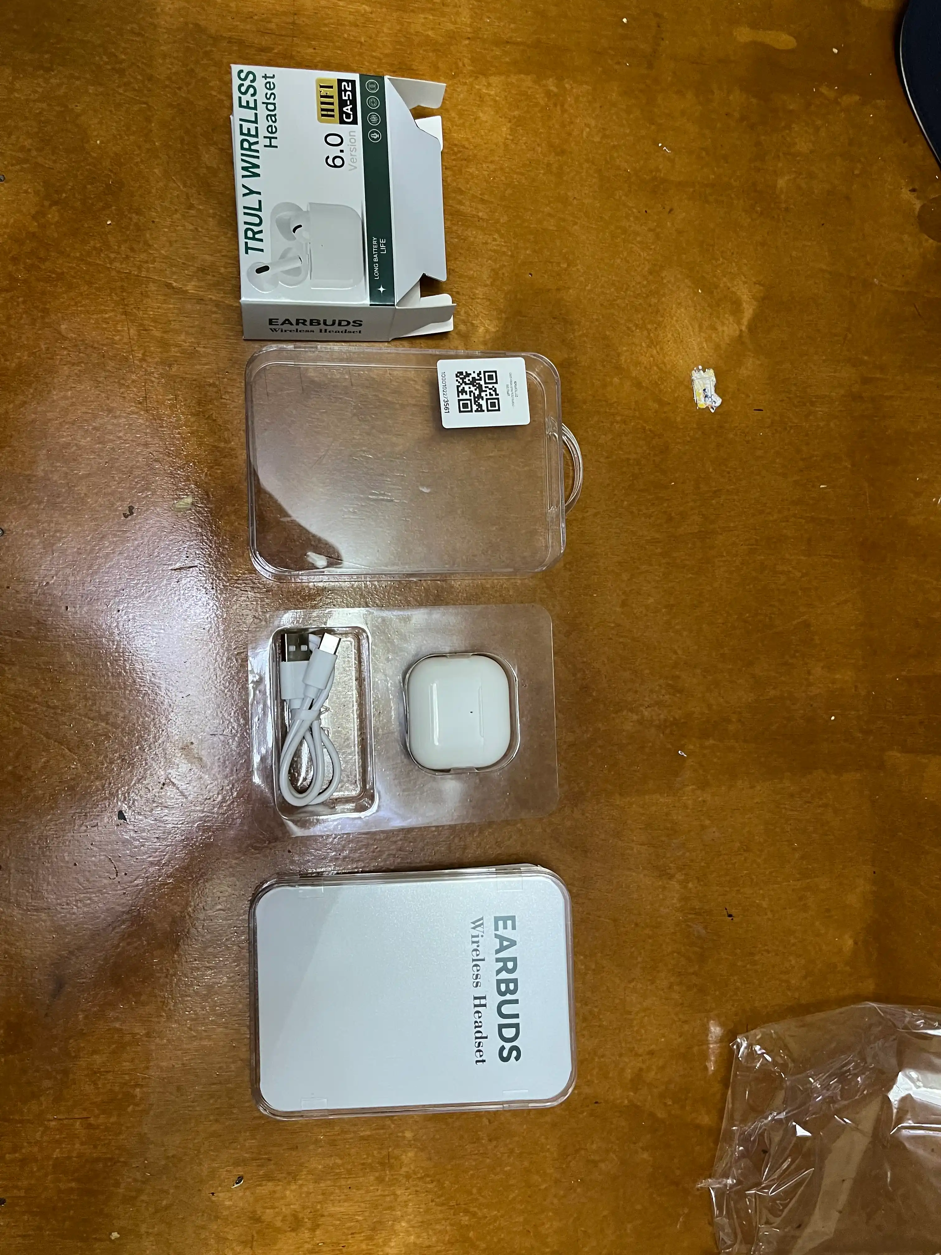 Pods 6 Premium simsiz quloqchinlari, iPhone va Android uchun, sensorli