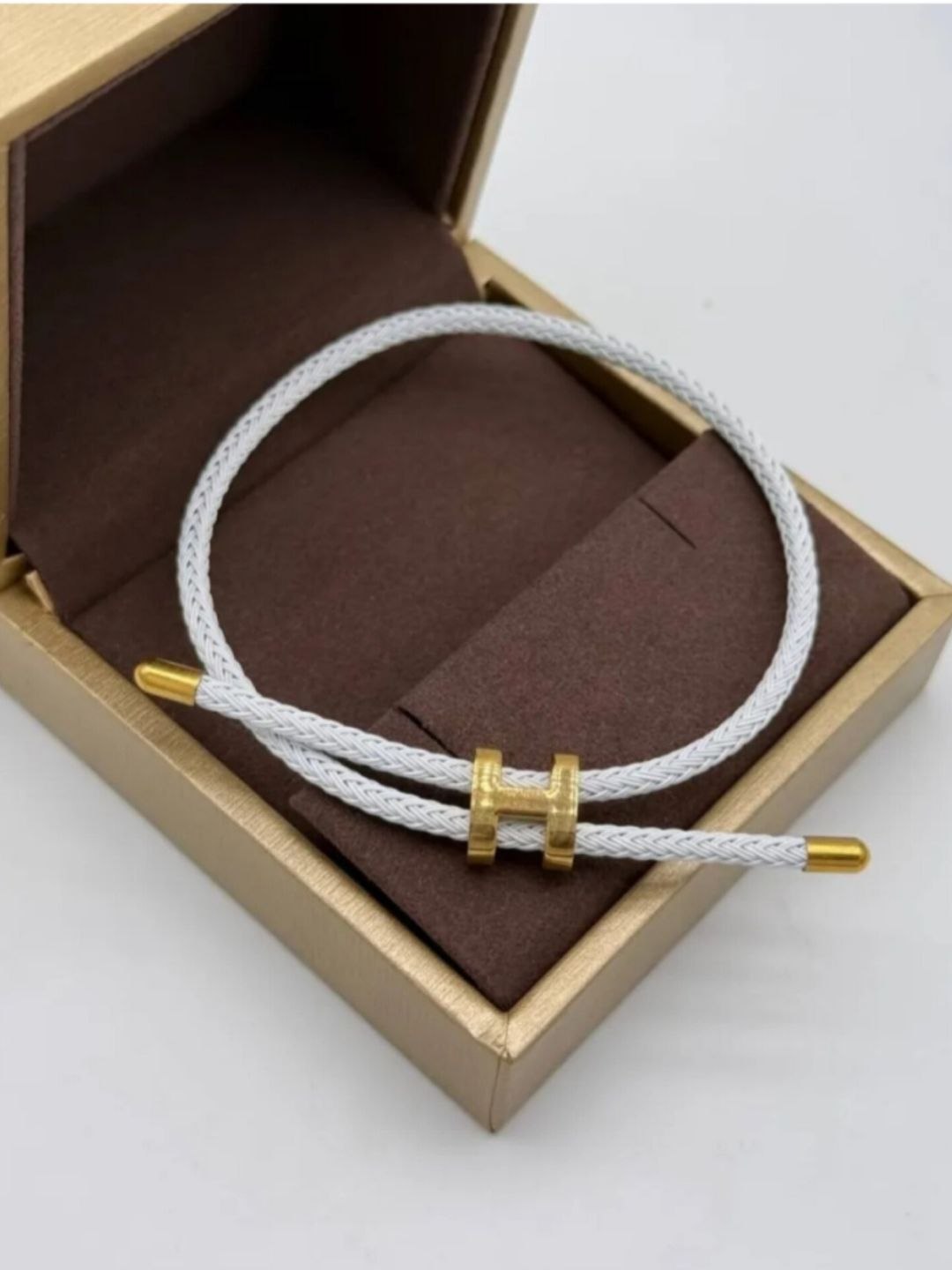 Браслет для женщин и мужчин, плетеный браслет из веревки с логотипом Hermes