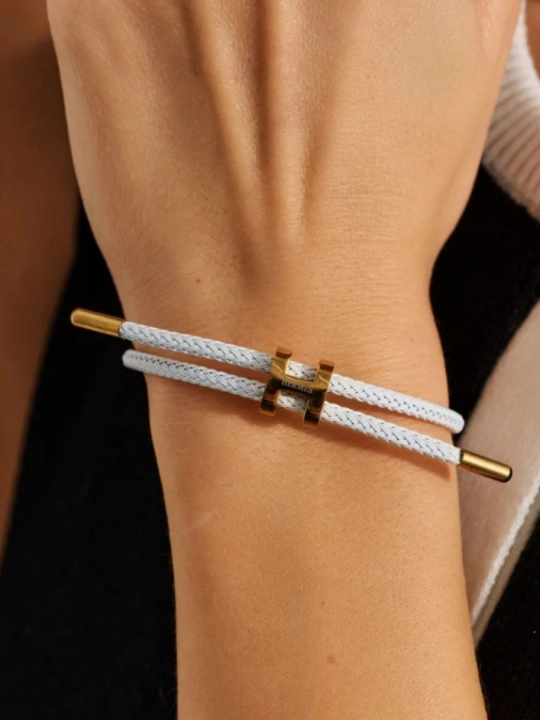 Браслет для женщин и мужчин, плетеный браслет из веревки с логотипом Hermes