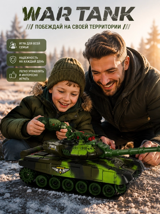 Радиоуправляемый танк Tank King