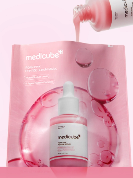 Medicube PDRN Pink Peptide Serum PDRN va peptidlar bilan lifting-niqobi
