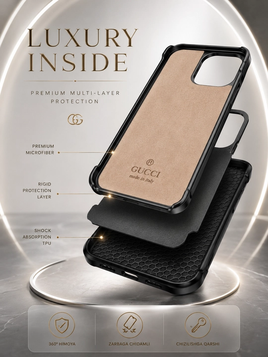 Чехол для iPhone 11, 12, 13, 14, 15, 16, 17, Pro, Max, Gucci