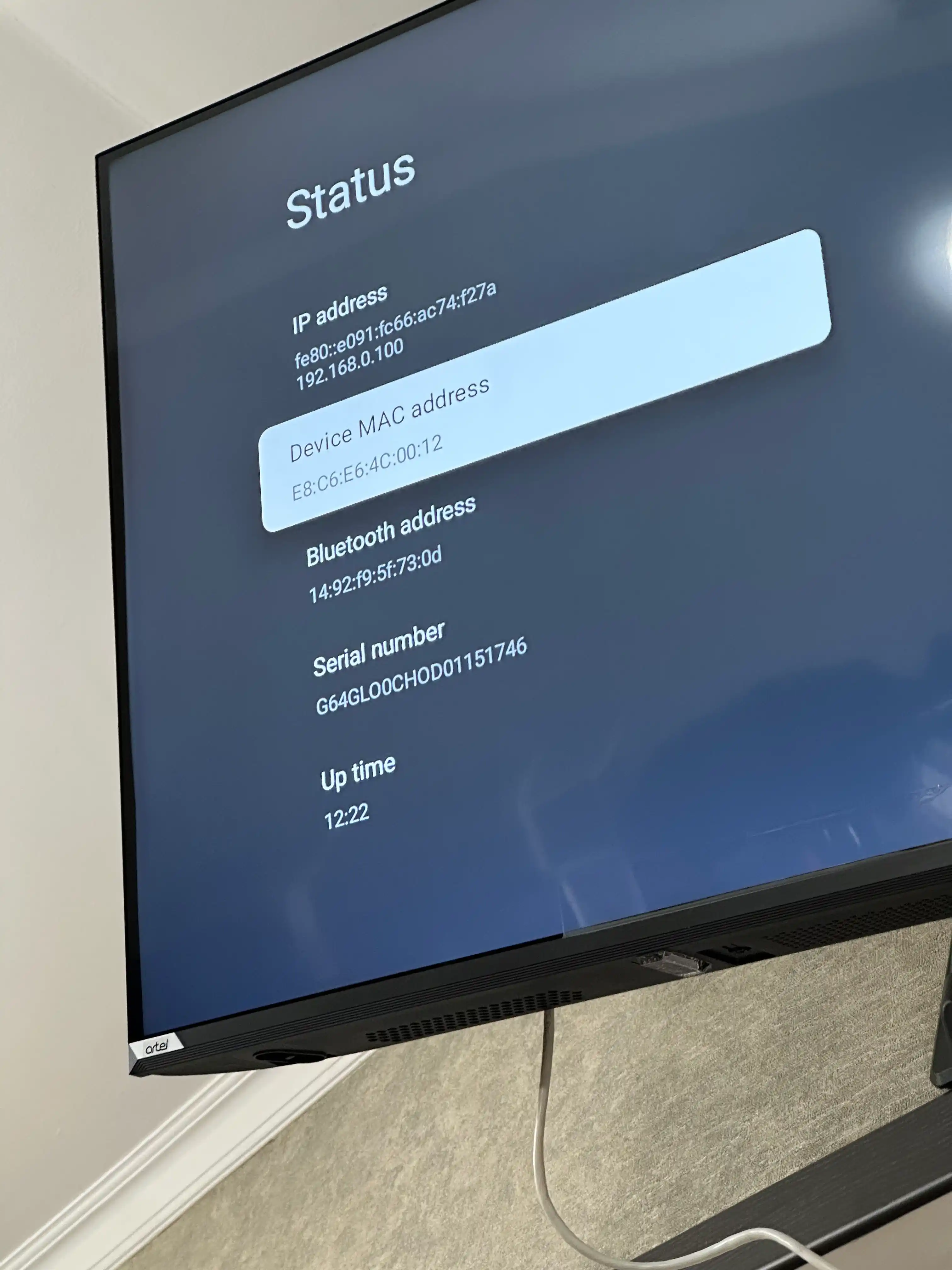 Телевизор Artel PUCH010 43″,50″,55″,65″ 4K UHD Google Tv, Dolby Digital