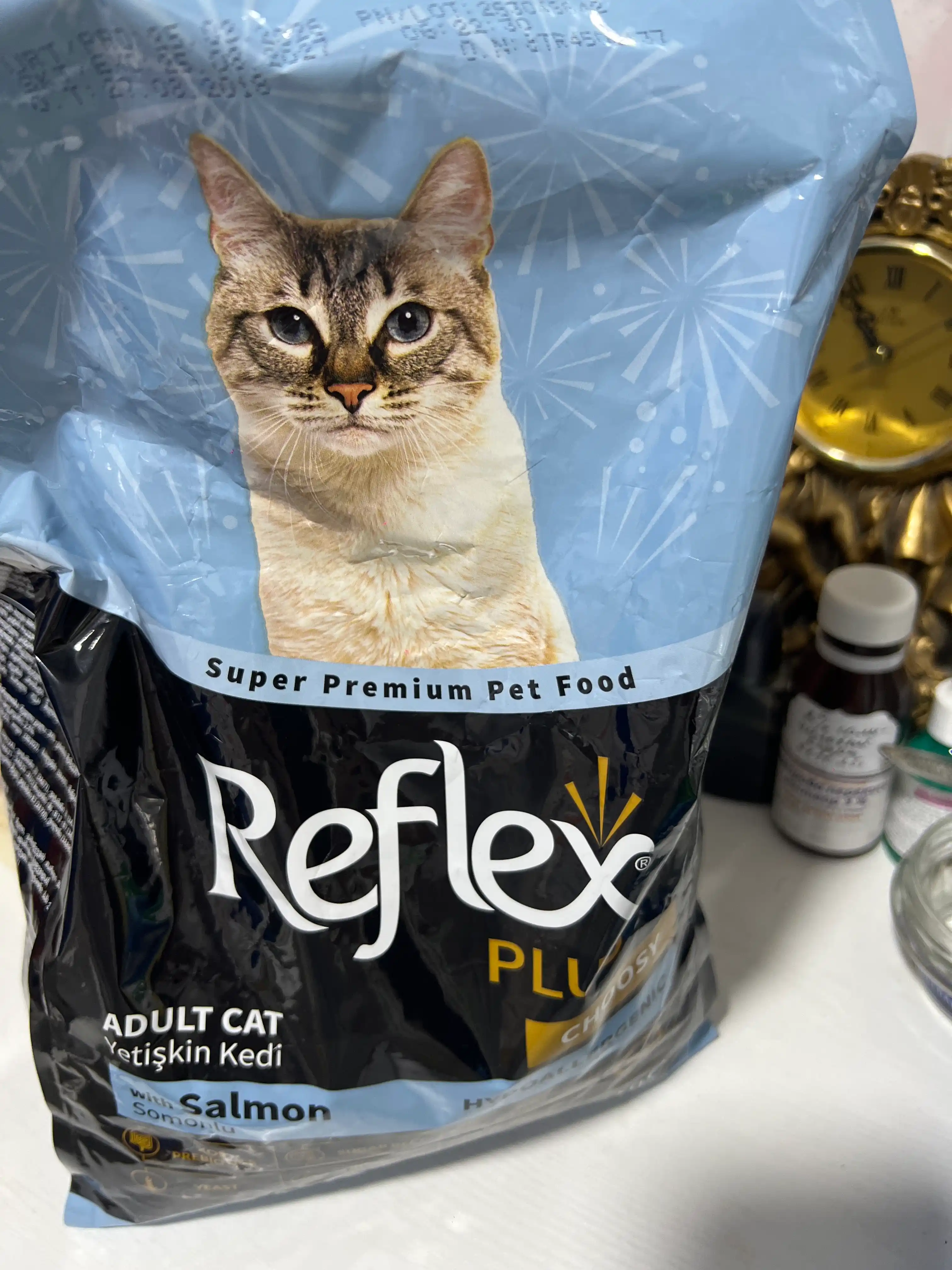 Reflex Plus Choosy – injiq mushuklar uchun lososli quruq ozuqa, 1,5 kg