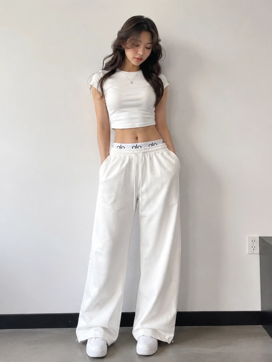 Sport shimi ALO, ayollar uchun oversize va keng fason, yuqori belli - 