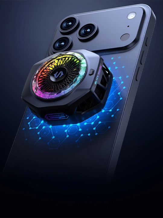Telefon sovutgichi kuleri Black Shark Fan Cooler 3 Pro, 4 Pro RGB Lights -15°C