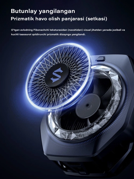 Telefon sovutgichi kuleri Black Shark Fan Cooler 3 Pro, 4 Pro RGB Lights -15°C