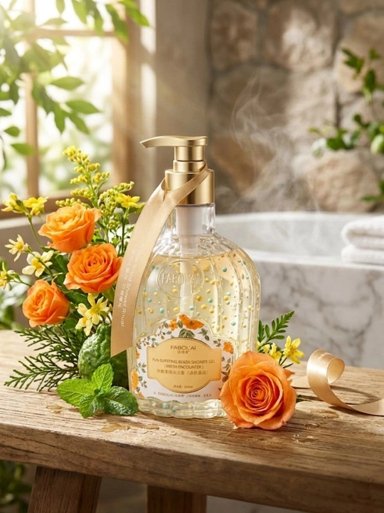 Гель для душа FABOLAI, парфюмированный гель для душа-скраб Rich Fragrance, 500 мл - 