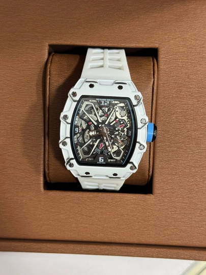 Мужские наручные часы Richard Mille, автоматические, спортивный классический дизайн — ASIAWAT-RICHARDMILLE-БЕЛЫЙ