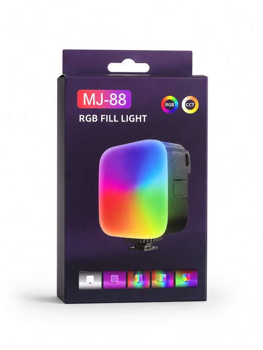 RGB Video Yoritgich – 360° RGB, Type-C, TikTok, YouTube va Foto Suratga Olish uchun - 