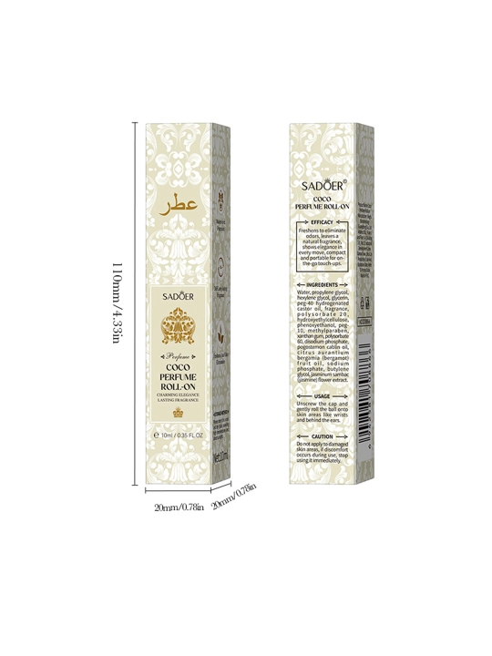 Coco Mademoiselle Roll-on atir, yangi va uzoq muddatli, 10 ml, 4 xil hid