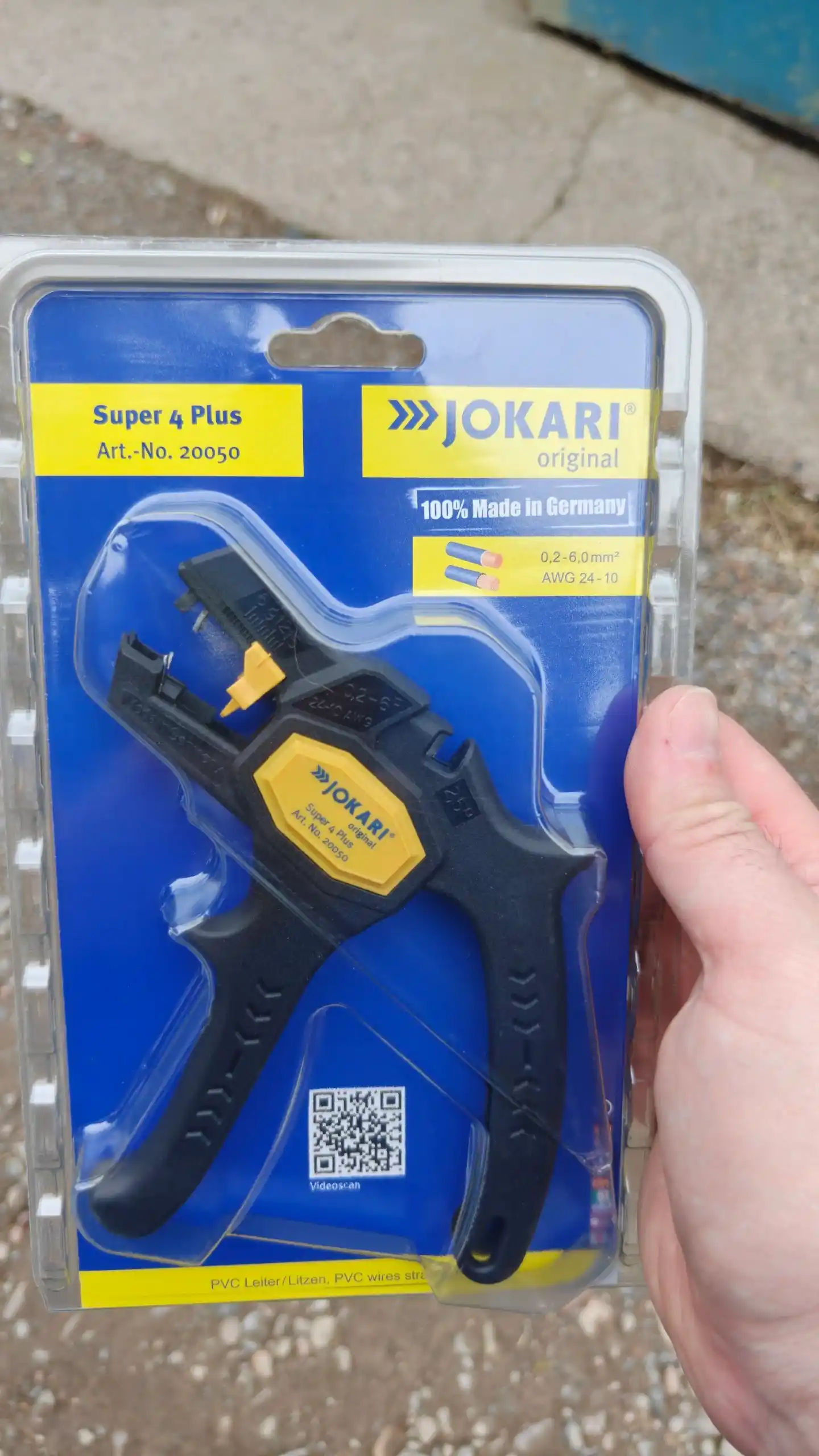 Клещи эргономические для снятия изоляции JOKARI Super 4 plus 0.2-6мм² 20050