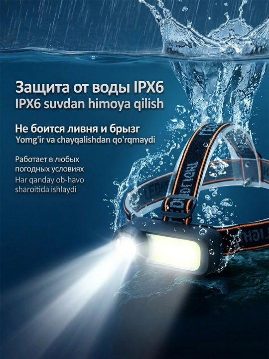 LED chirog'i - quvvat banki funktsiyasi, yorqin yorug'lik, USB orqali zaryadlash