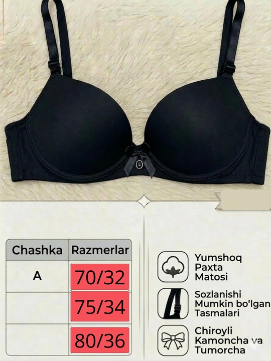 Byustgalter ayollar ichki kiyimlari, byustgalter, silliq shakllangan kosachali lifchik
