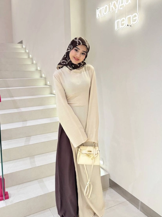 Dvoyka. Abaya va Sultanka ikkilik to'plam. Matosi Lyon. Ayollar va qizlarga standart 44-50