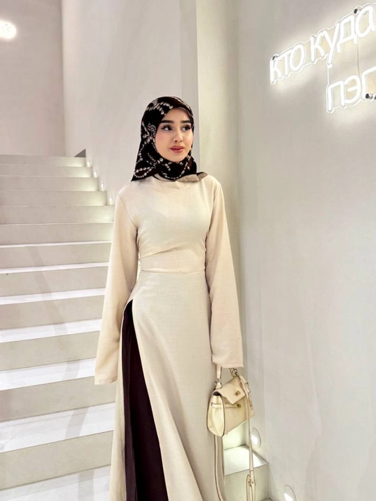 Dvoyka. Abaya va Sultanka ikkilik to'plam. Matosi Lyon. Ayollar va qizlarga standart 44-50