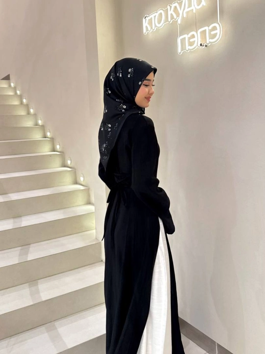 Dvoyka. Abaya va Sultanka ikkilik to'plam. Matosi Lyon. Ayollar va qizlarga standart 44-50