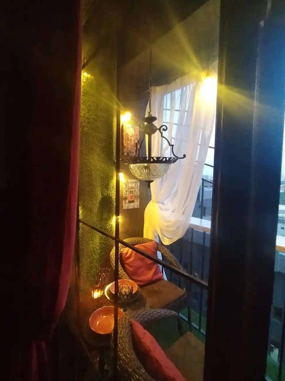 Tashqi girlyanda 10m 10 lamp 220V IP44 suvdan himoya lampali