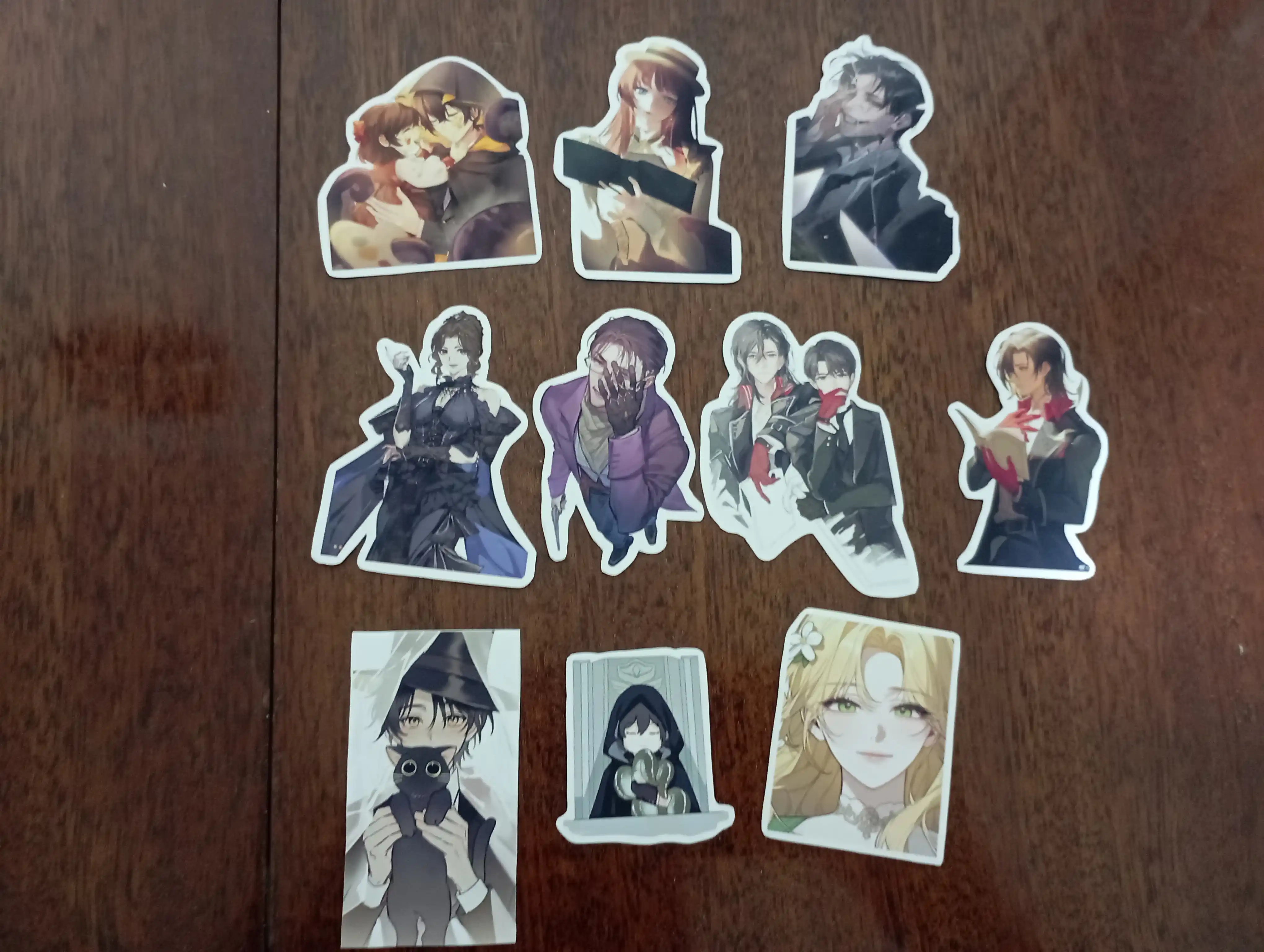 Manxvadan anime stikerlar, qirg‘oqdagi tun, stalkerni o‘ldirish, jinks, 10 dona