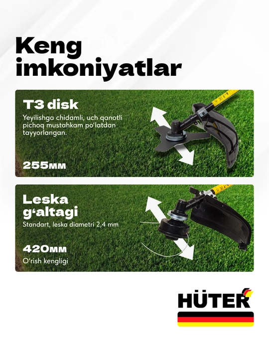 Elektr trimmer GET-1500SL Huter арт. 70/1/6