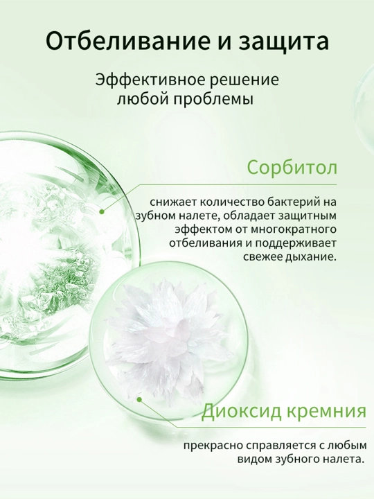 Пеноочиститель для полости рта, очищение и отбеливание, 60 мл