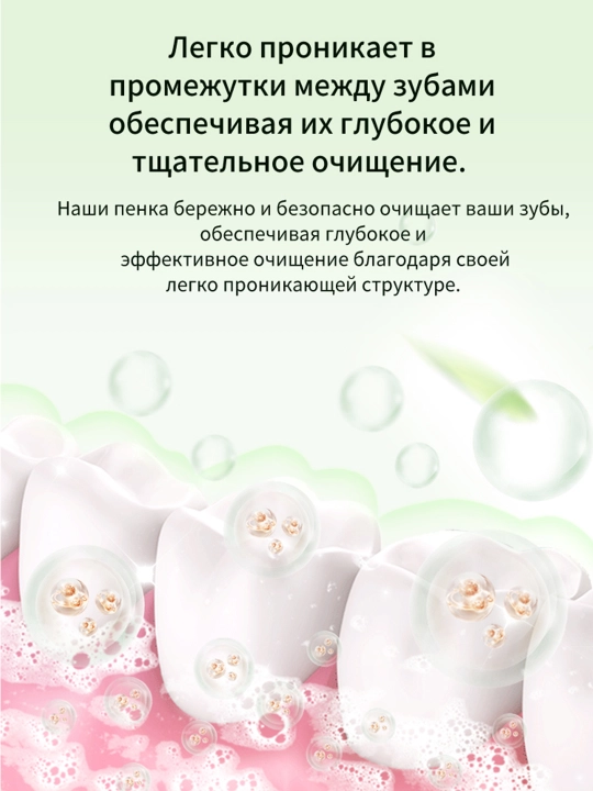 Пеноочиститель для полости рта, очищение и отбеливание, 60 мл