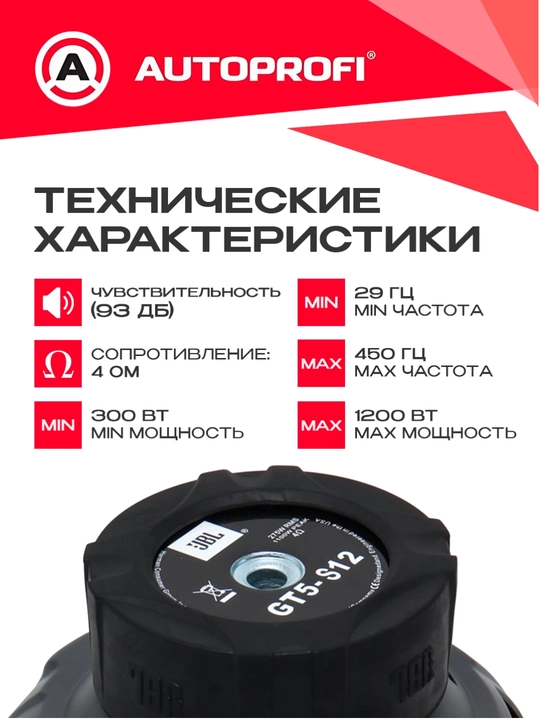 Сабвуфер для автомобиля, бас, колонки. JBL 1200 W