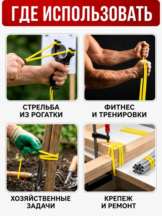 Готовые резинки для рогатки