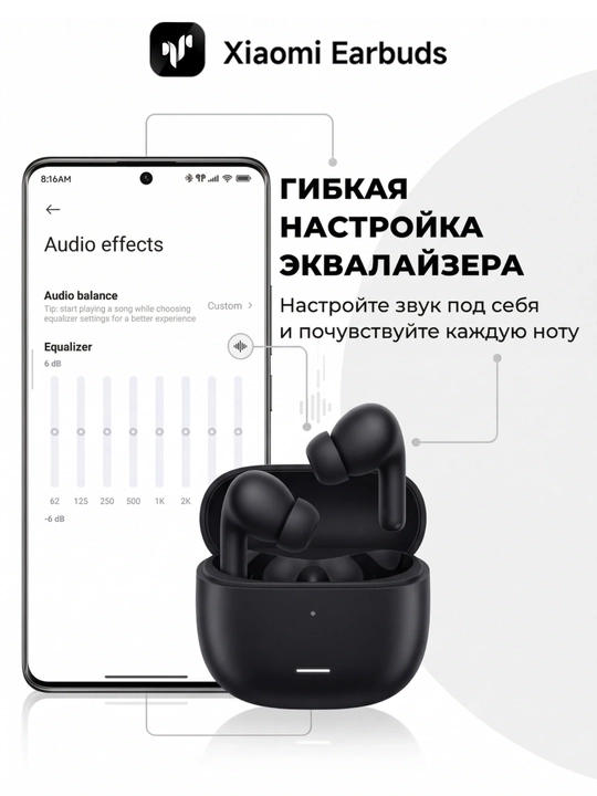 Simsiz quloqchinlar Redmi Buds 8 Lite iPhone va Android uchun