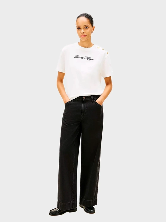 Футболка Tommy Hilfiger Gold Btn Script Mdrn Ss Tee Ww0ww47819