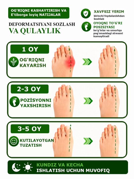 Разделитель пальцев ног, корректор hallux valgus большого пальца стопы, бандаж для ног