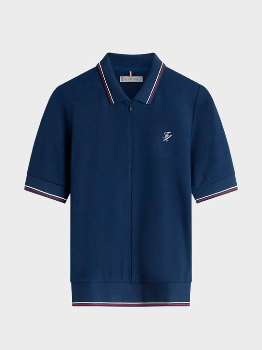 Tommy Hilfiger Polo TH SCRIPT LYOCELL ZIP SS POLO WW0WW47853