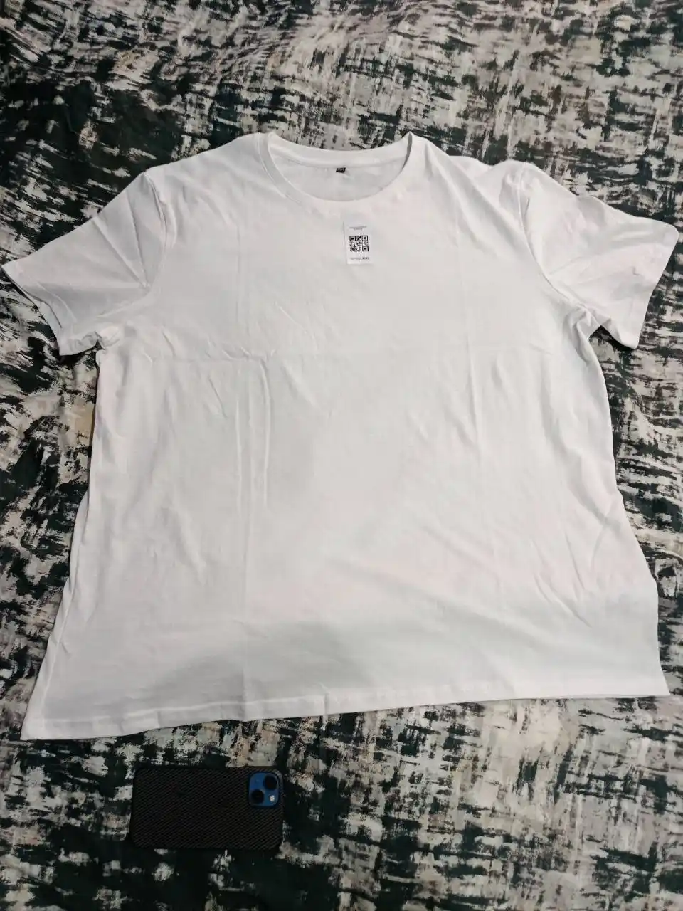Ayollar va erkaklar uchun futbolka oversize 100% paxta oq/qora M-3XL