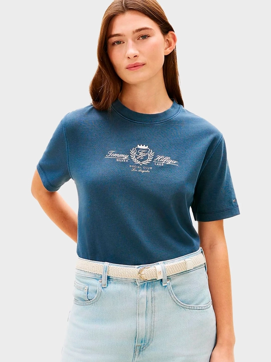 Tommy Hilfiger Футболка/VARSITY CREST MDRN C-NK SS TEE WW0WW48713 - 