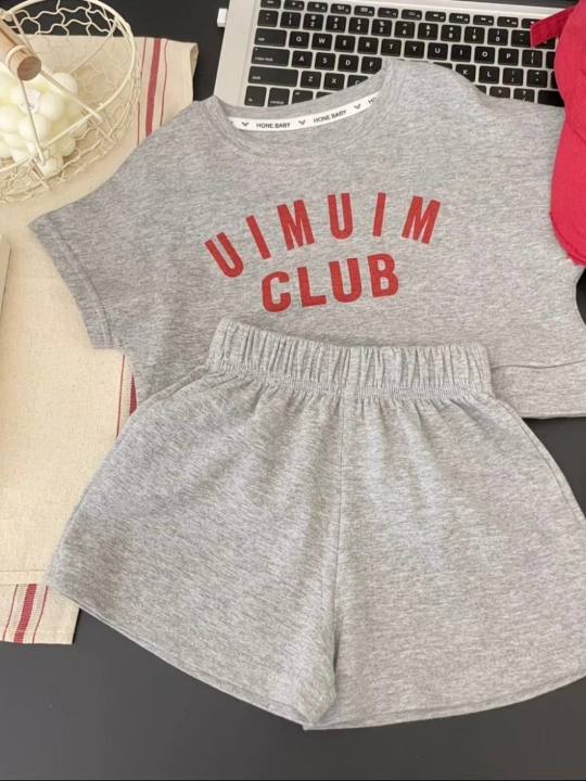 Детский комплект для девочки: футболка и шорты MiuMiu Club - 