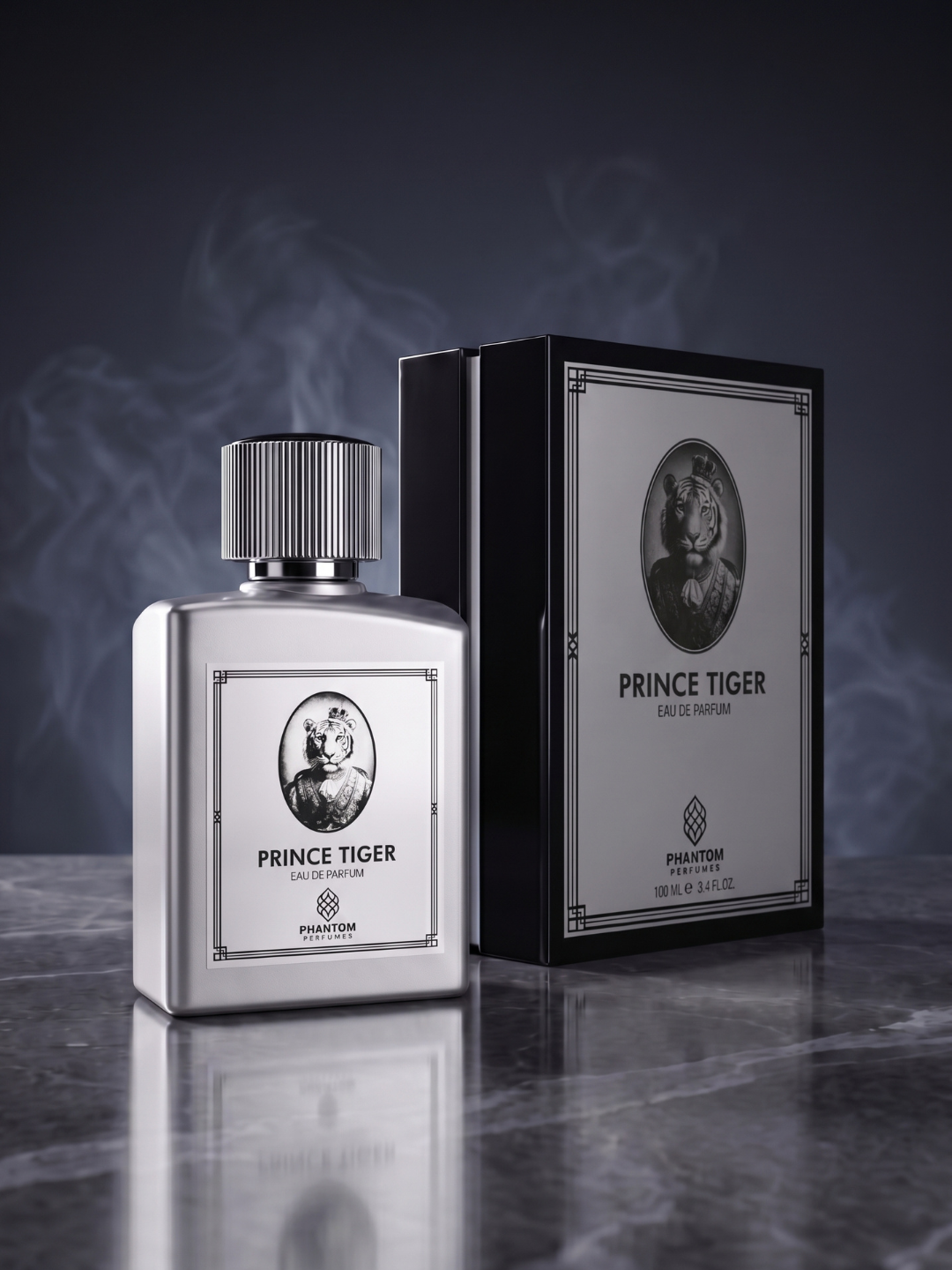 Мужской парфюм Phantom Perfumes Prince Tiger, EDP, 100 мл, цитрус, уд и мускус ноты - 