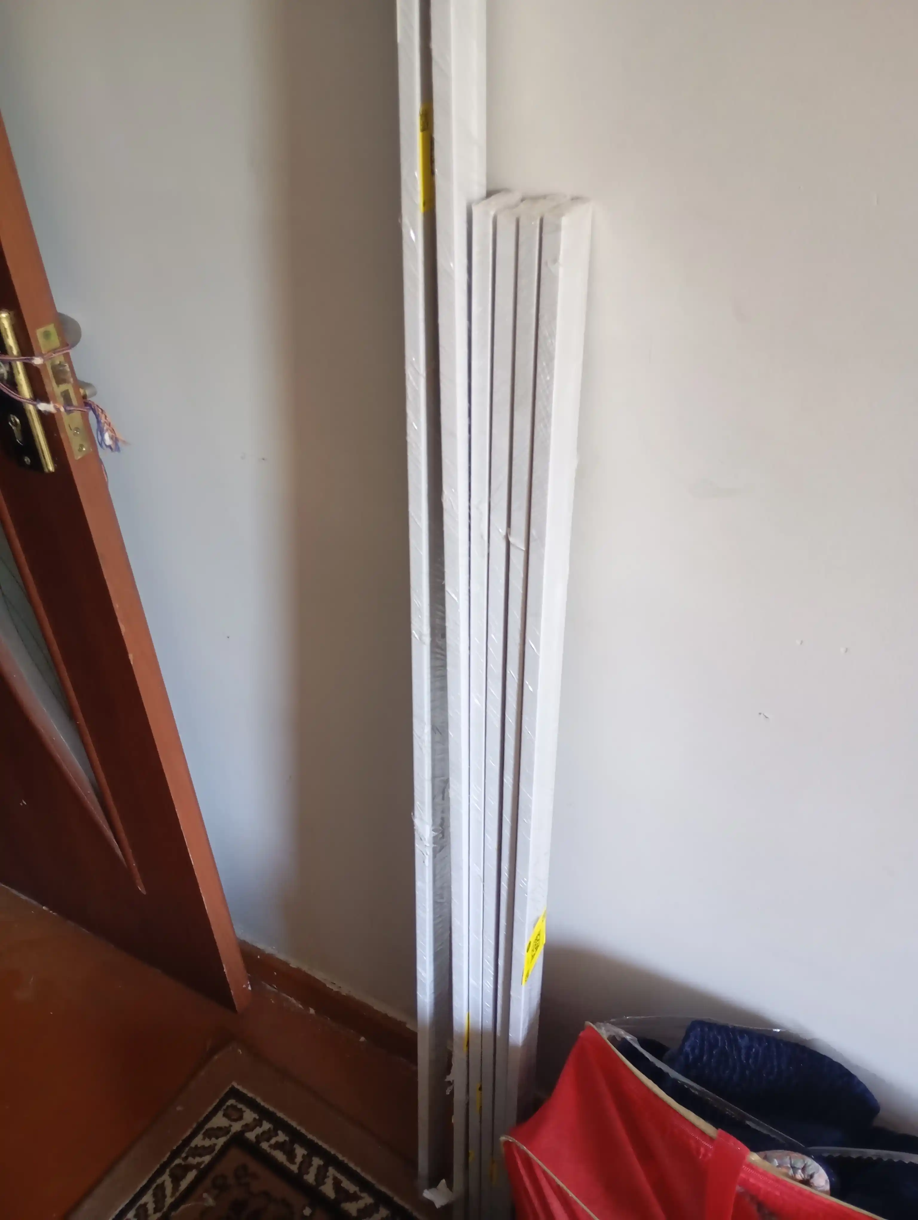 Shift uchun plastik karniz, ikki yo'llik, uch yo'llik, parda uchun karniz, 200 sm