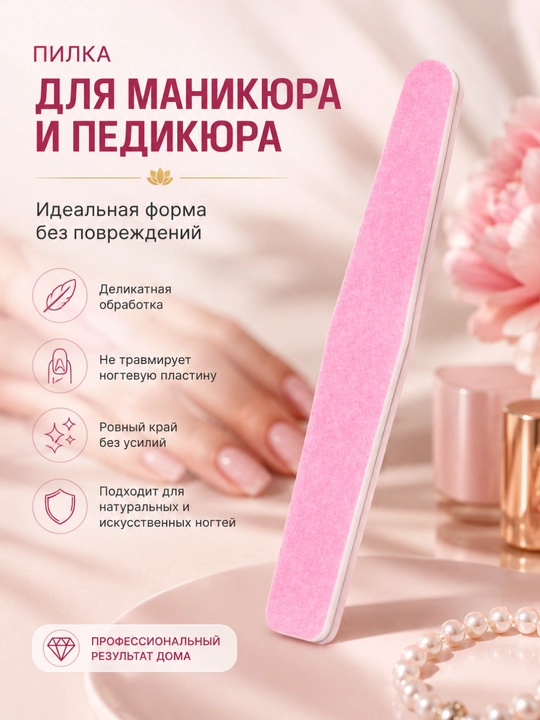 Пилка для ногтей, для маникюра и педикюра - 