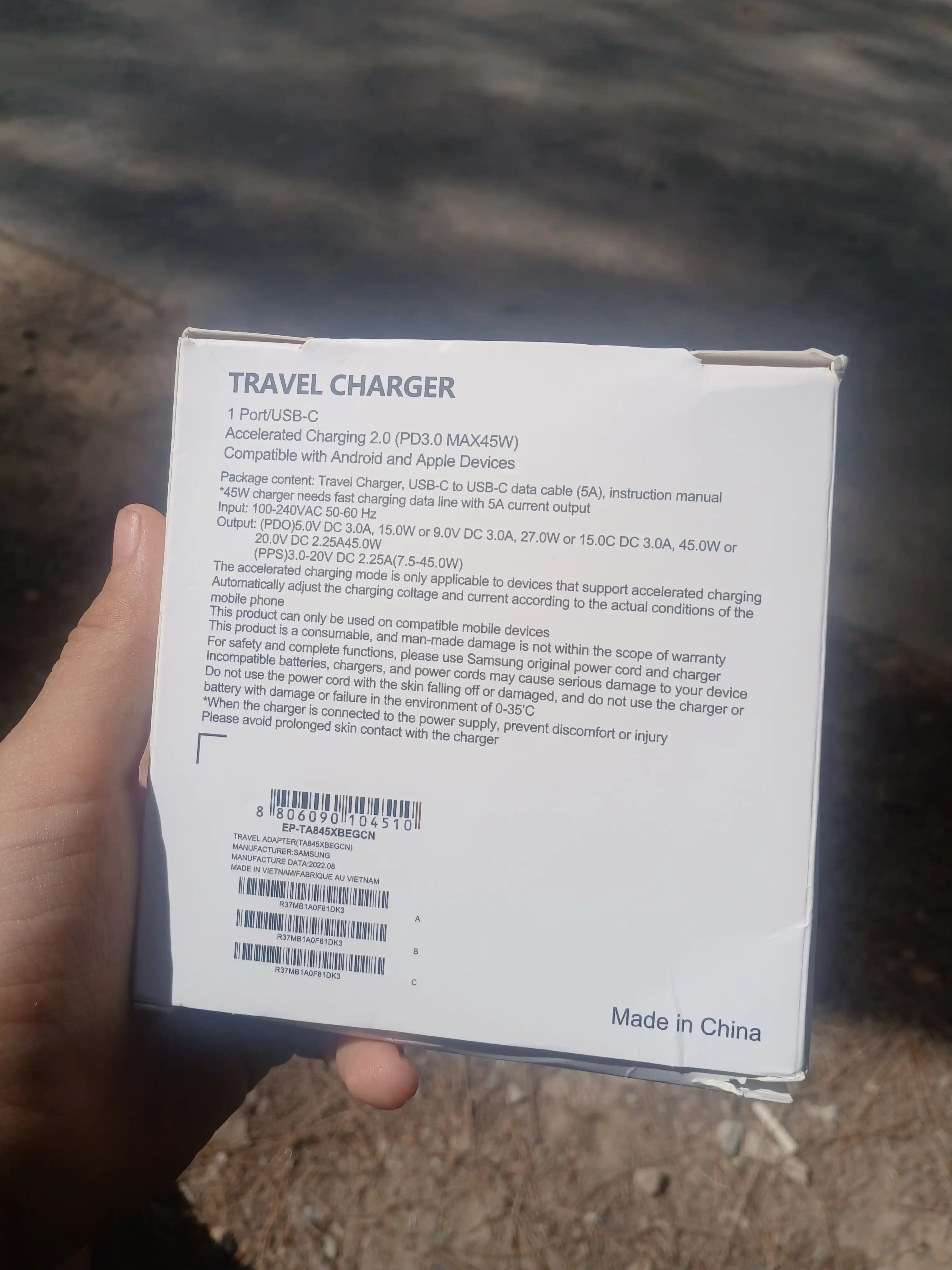 Зарядное устройство Samsung 45 Вт, 25 Вт, кабель Type-C, быстрое зарядное устройство